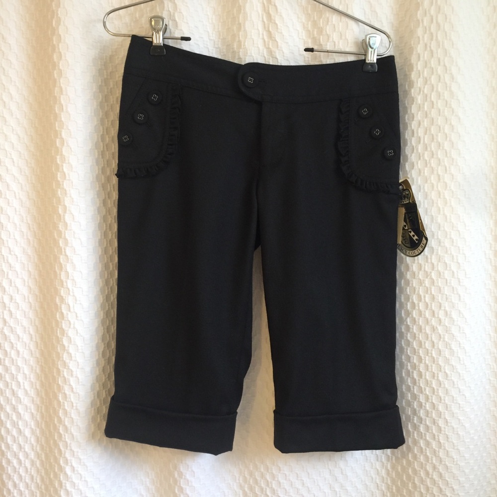 Juicy couture black wool/cashmere shorts size 0 #130